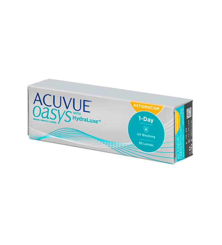 Acuvue Oasys 1-Day with Hydraluxe for astigmatism (30 lenses)