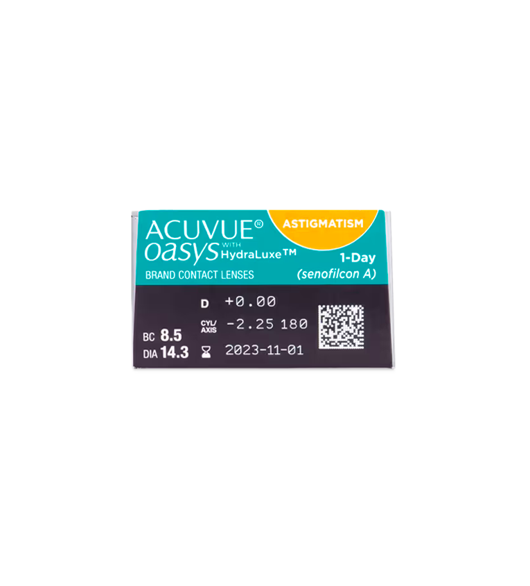 Acuvue Oasys 1-Day with Hydraluxe for astigmatism (30 lenses)