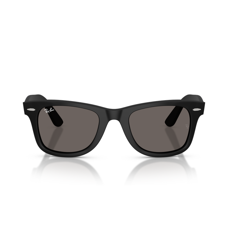 Ray-Ban Wayfarer Ease - Rb4340 occhiali da sole nero opaco con lenti grigio scuro - vista frontale