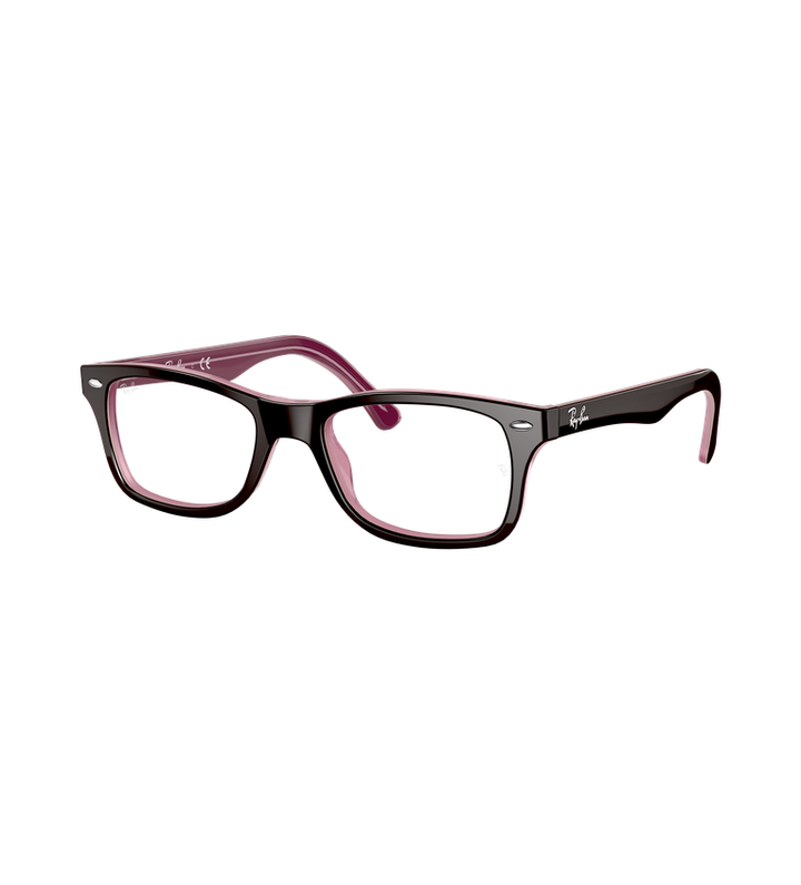 Ray-Ban Rx5228 Optics occhiali da vista marrone su rosa - vista 3/4