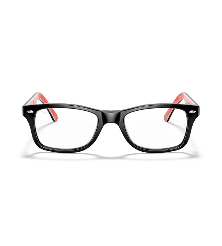 Ray-Ban Rx5228 Optics occhiali da vista nero su rosso fantasia - vista frontale
