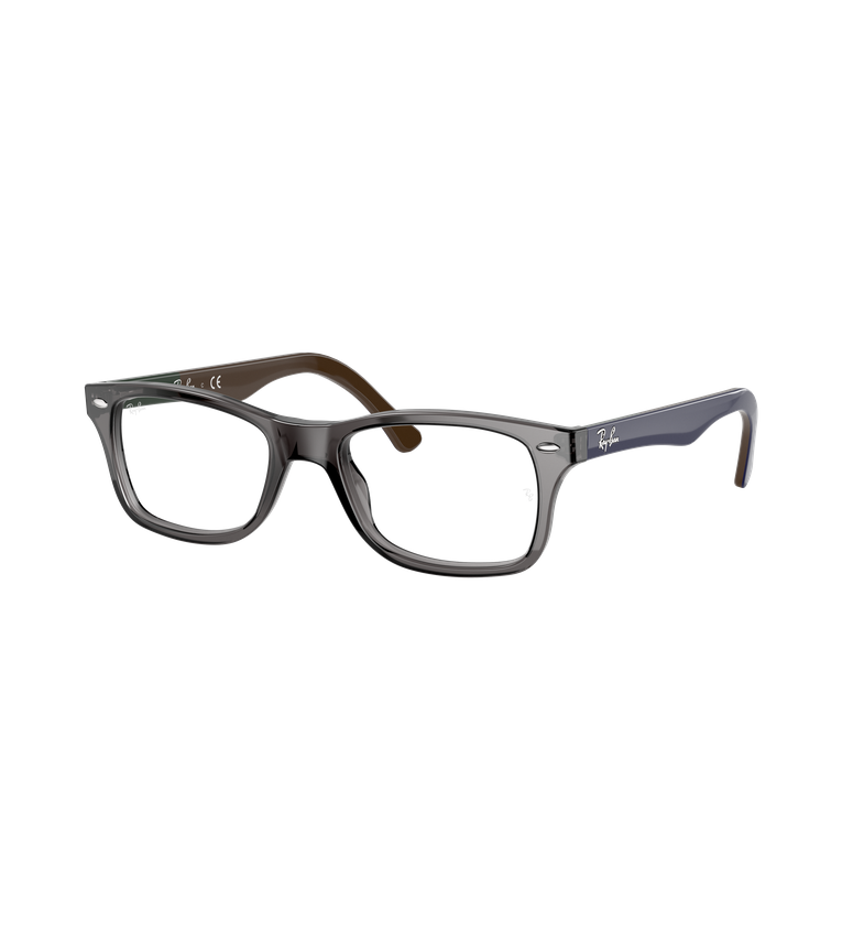 Ray-Ban Rx5228 Optics occhiali da vista grigio su blu - vista 3/4