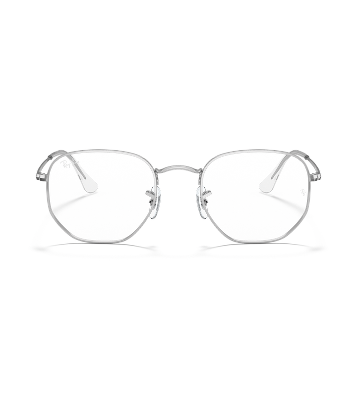 Ray-Ban Hexagonal Optics - Rx6448 occhiali da vista argento lucido - vista frontale