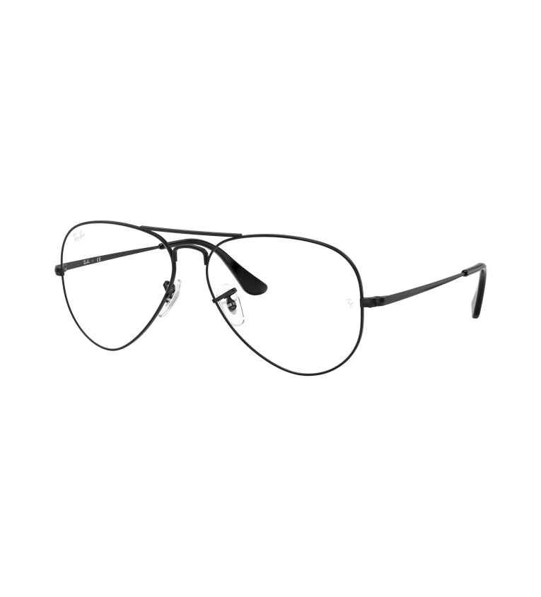 Ray-Ban Aviator Optics - Rx6489 occhiali da vista nero - vista 3/4