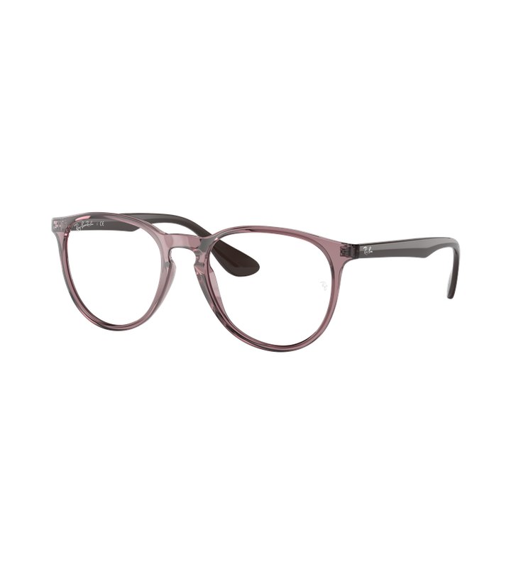 Ray-Ban Erika Optics - Rx7046 occhiali da vista rosa trasparente - vista 3/4