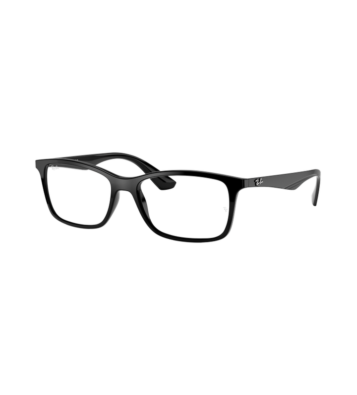 Ray-Ban Rx7047 Optics occhiali da vista nero lucido - vista 3/4