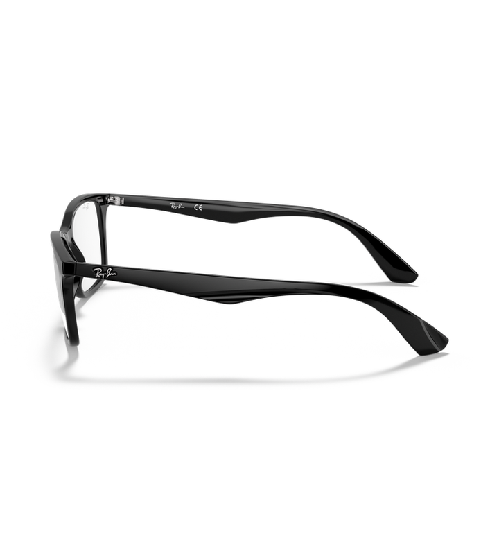 Ray-Ban Rx7047 Optics occhiali da vista nero lucido - vista laterale