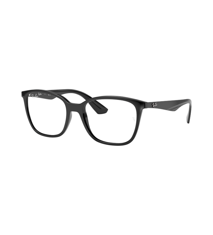 Ray-Ban Rx7066 Optics occhiali da vista nero lucido - vista 3/4