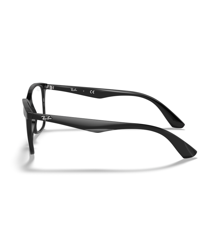 Ray-Ban Rx7066 Optics occhiali da vista nero lucido - vista laterale