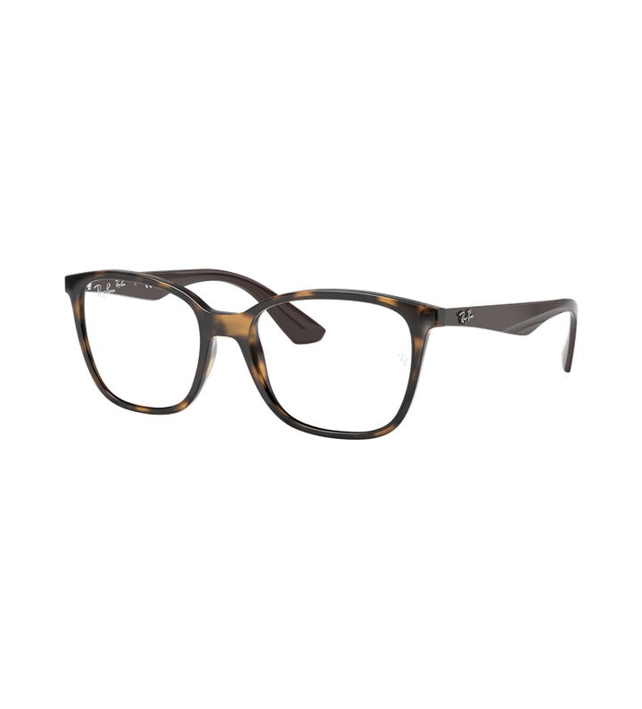 Ray-Ban Rx7066 Optics occhiali da vista havana scuro lucido - vista 3/4