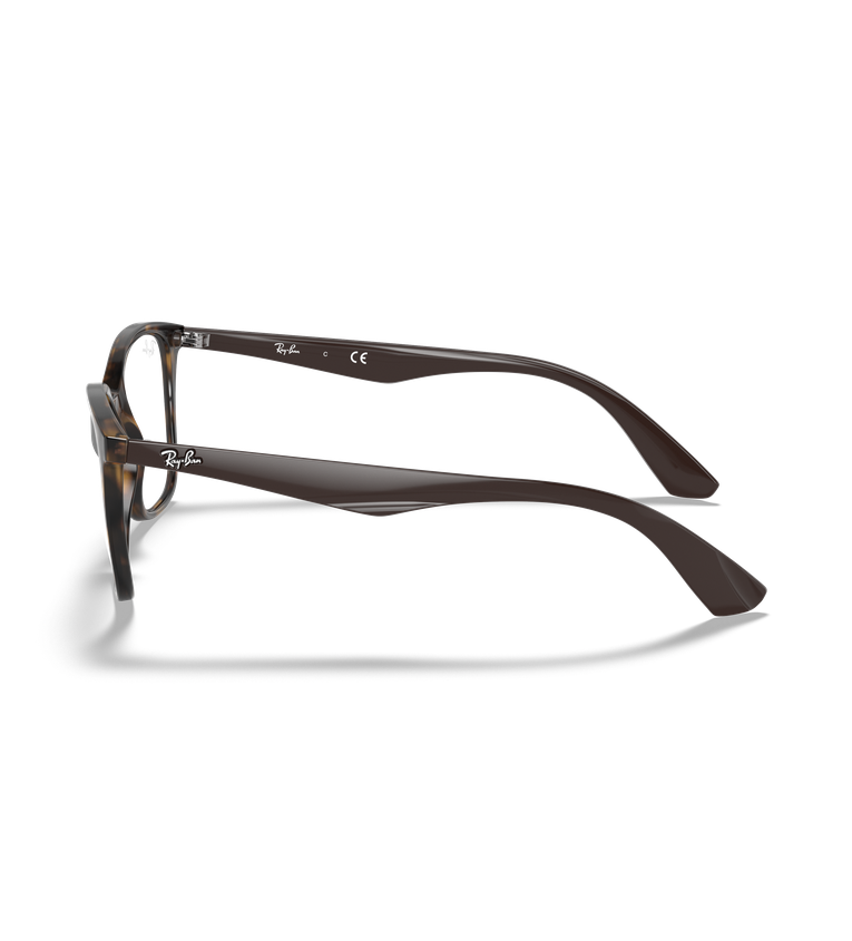 Ray-Ban Rx7066 Optics occhiali da vista havana scuro lucido - vista laterale