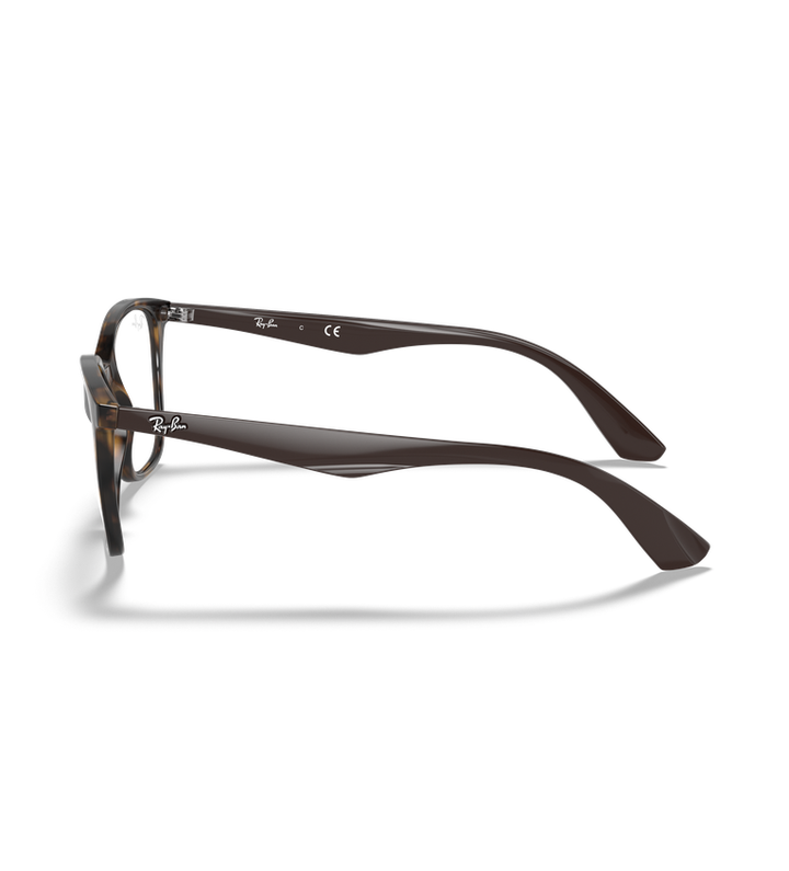 Ray-Ban Rx7066 Optics occhiali da vista havana scuro lucido - vista laterale