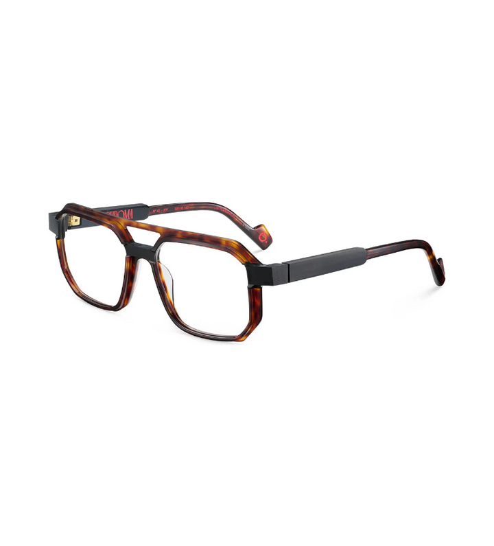 Etnia Barcelona Chroma N41 HV occhiale da vista uomo squadrato in acetato tartarugato - vista 3/4