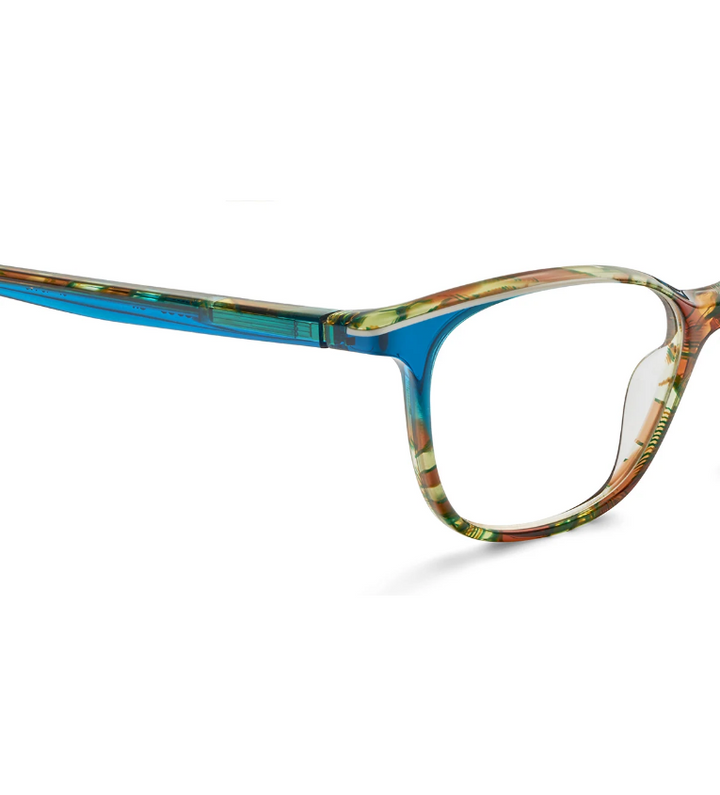 Etnia Barcelona Coco GR occhiale da vista donna rettangolare in acetato verde multicolor - dettaglio