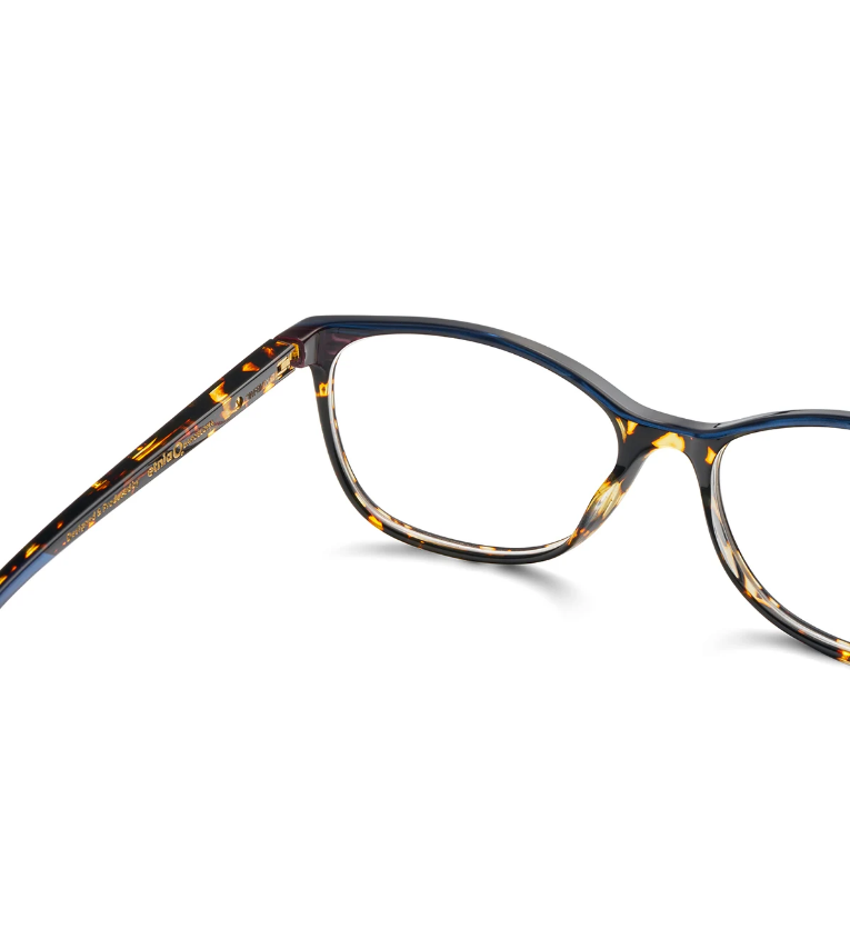 Etnia Barcelona Dauphine 53 HVFU occhiale da vista donna in acetato havana blu e fucsia - dettaglio