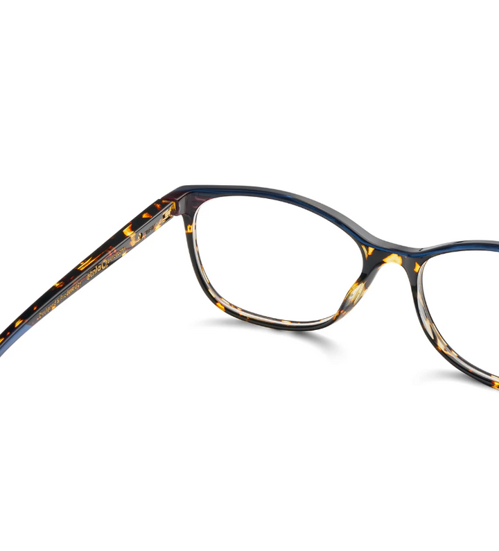 Etnia Barcelona Dauphine 53 HVFU occhiale da vista donna in acetato havana blu e fucsia - dettaglio