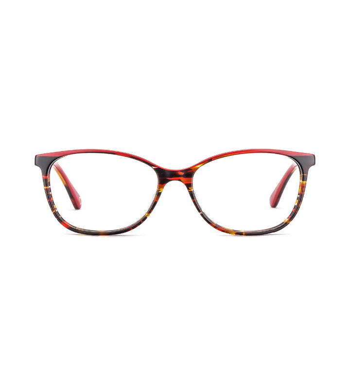 Etnia Barcelona Dauphine 53 HVRD occhiale da vista donna in acetato havana e rosso - vista frontale