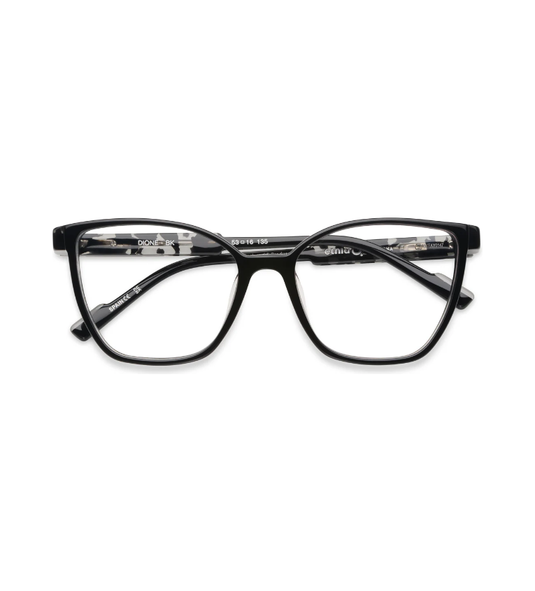 Etnia Barcelona Dione BK occhiale da vista donna cat-eye in acetato nero - vista frontale