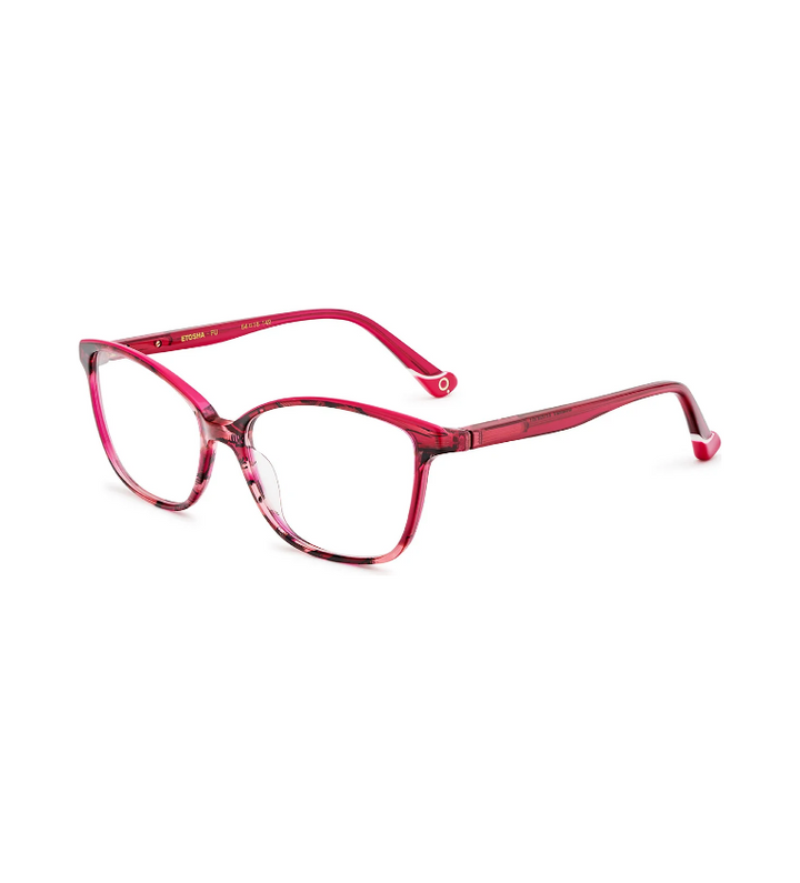 Etnia Barcelona Etosha FU occhiale da vista donna cat-eye in acetato fucsia - vista 3/4