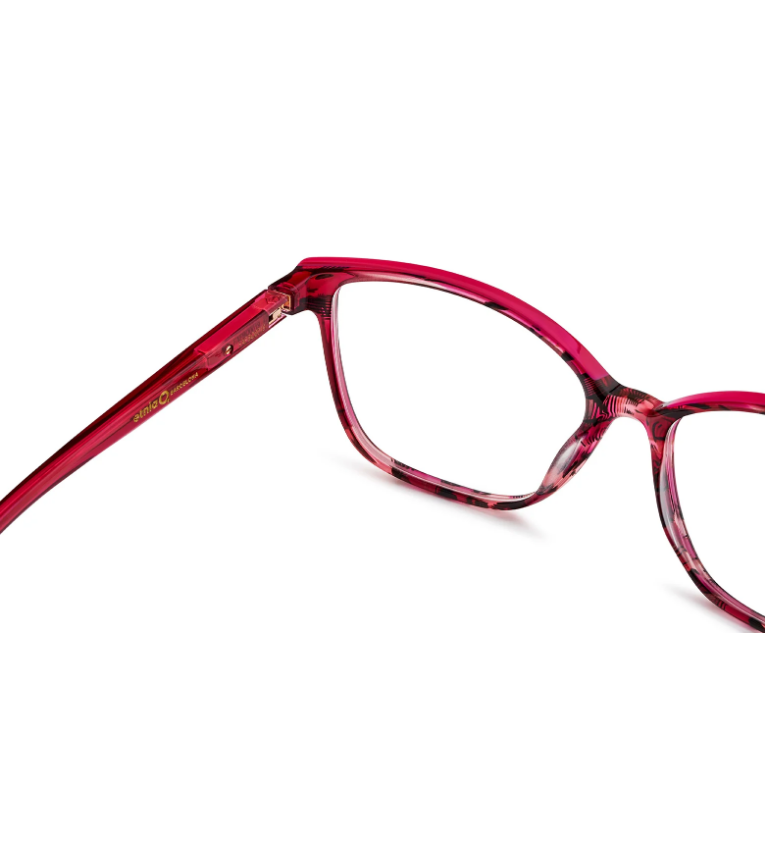 Etnia Barcelona Etosha FU occhiale da vista donna cat-eye in acetato fucsia - dettaglio