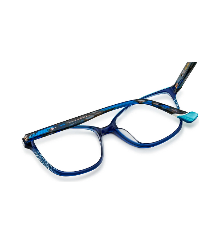 Etnia Barcelona Etosha TQBL occhiale da vista donna cat-eye in acetato turchese e blu - vista retro