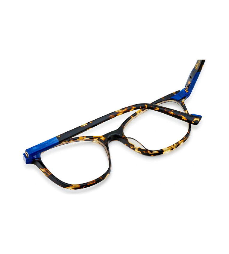Etnia Barcelona Grimaldi HVBL occhiale da vista donna rettangolare in acetato havana e blu - vista retro