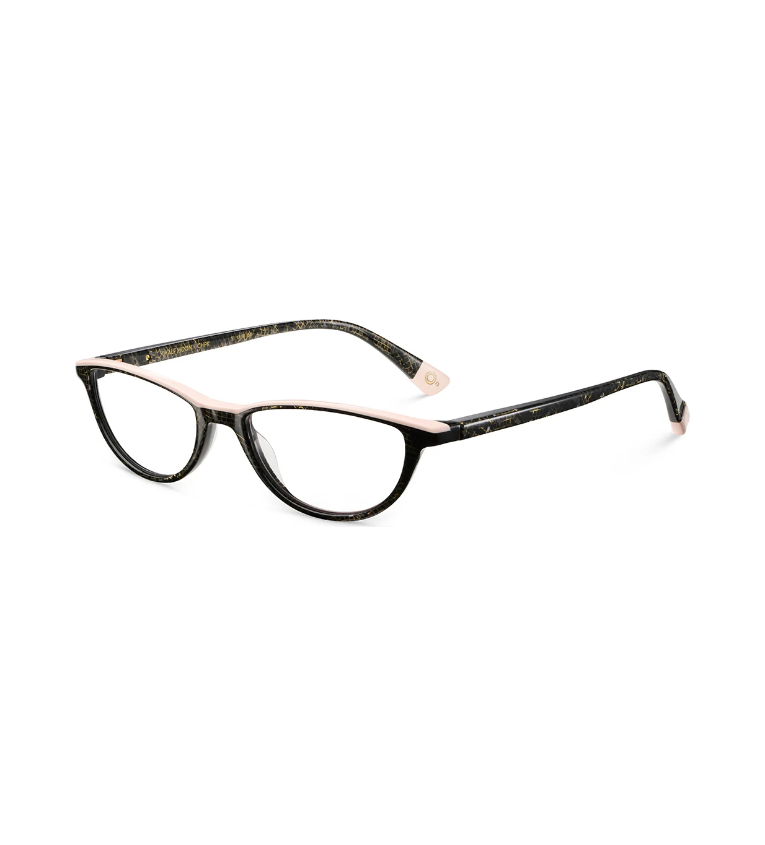 Etnia Barcelona Half Moon CHPK occhiale da vista donna ovale in acetato champagne e rosa - vista 3/4