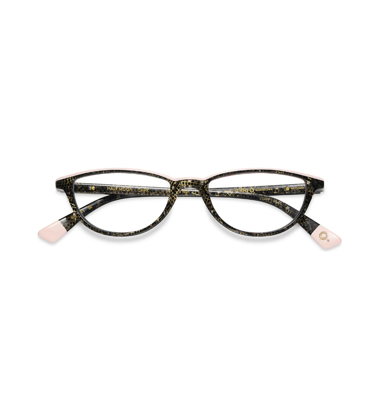 Etnia Barcelona Half Moon CHPK occhiale da vista donna ovale in acetato champagne e rosa - vista frontale