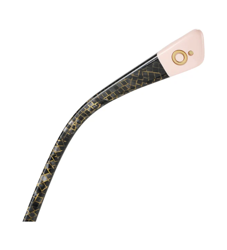 Etnia Barcelona Half Moon CHPK occhiale da vista donna ovale in acetato champagne e rosa - vista retro