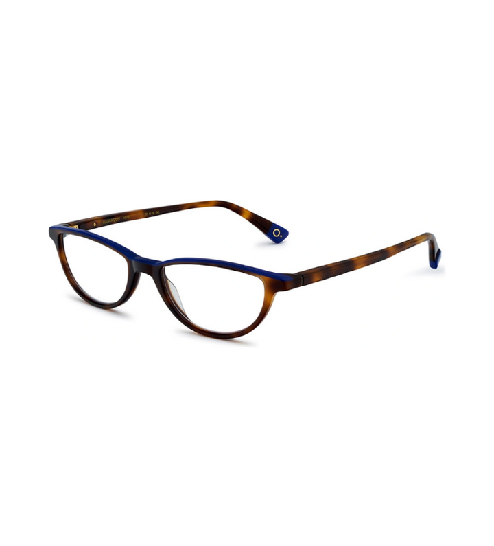 Etnia Barcelona Half Moon HVBL occhiale da vista donna ovale in acetato havana e blu - vista 3/4
