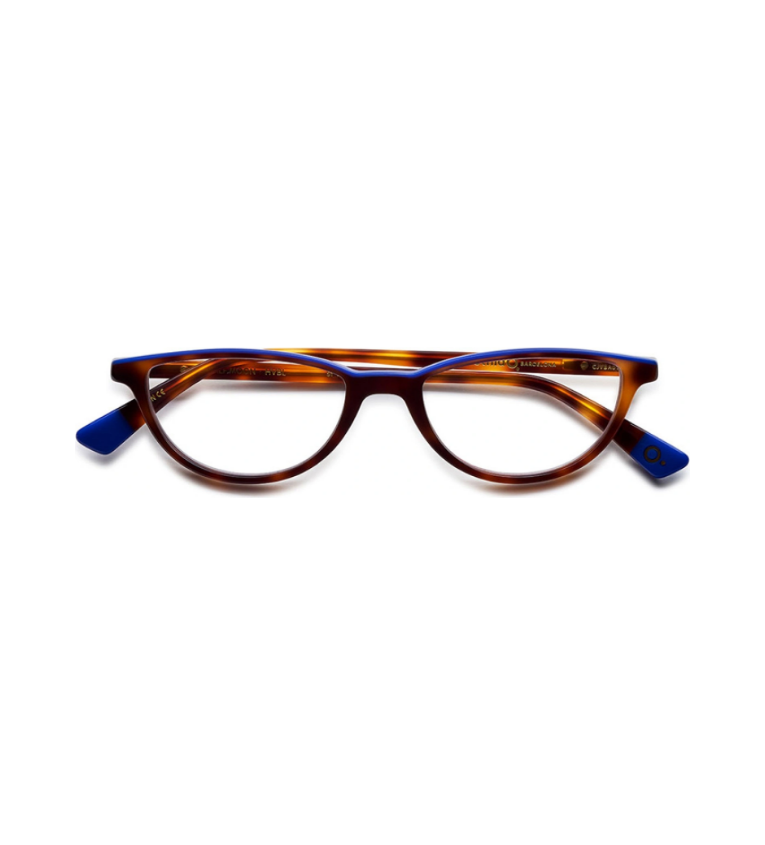 Etnia Barcelona Half Moon HVBL occhiale da vista donna ovale in acetato havana e blu - vista frontale