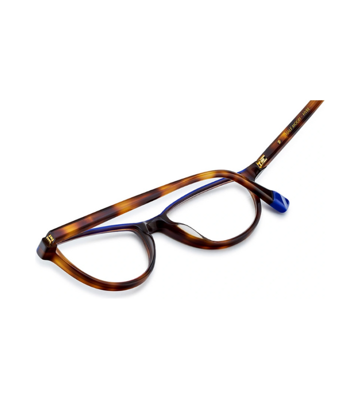Etnia Barcelona Half Moon HVBL occhiale da vista donna ovale in acetato havana e blu - vista retro