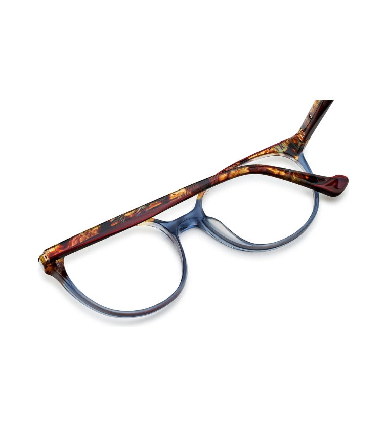 Etnia Barcelona Hannah Bay BLBX occhiale da vista donna phantos in acetato havana blu e bordeaux - vista retro