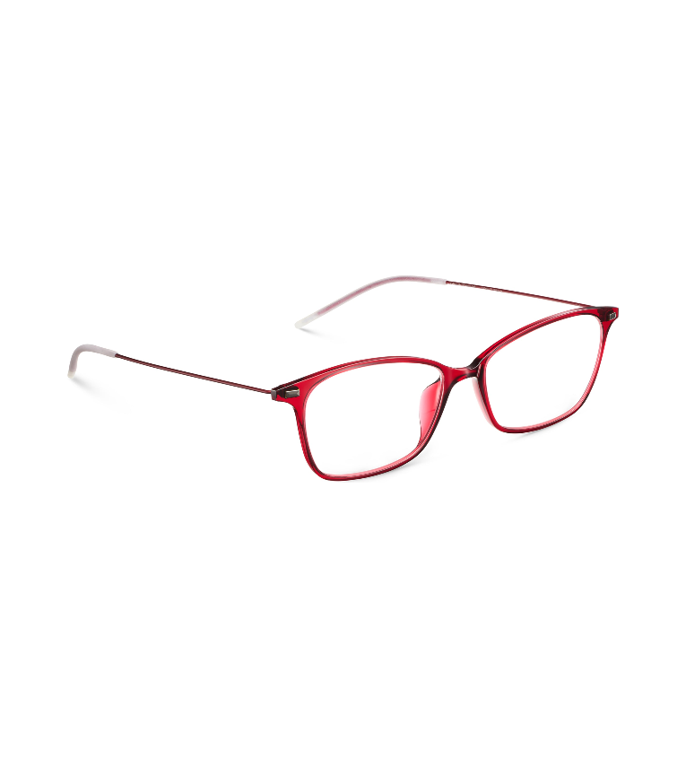 Lool Augite BX occhiale da vista donna rettangolare bordeaux - vista 3/4