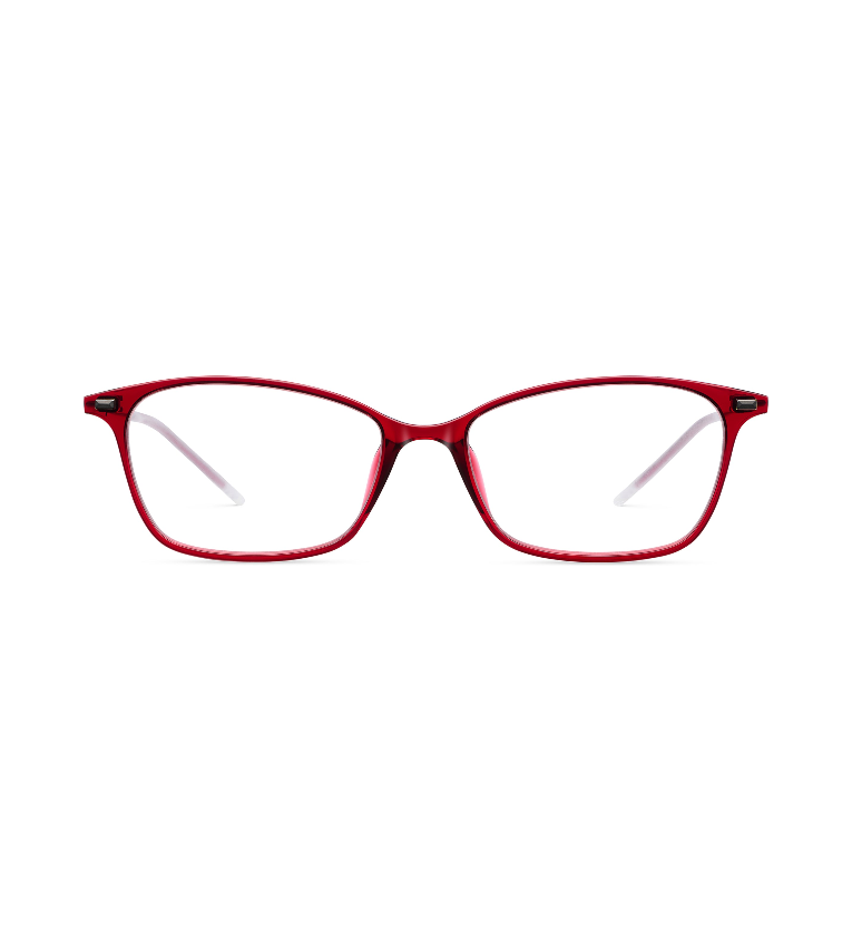 Lool Augite BX occhiale da vista donna rettangolare bordeaux - vista frontale
