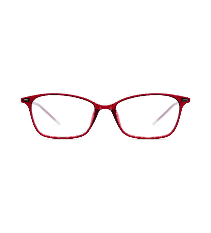 Lool Augite BX occhiale da vista donna rettangolare bordeaux - vista frontale