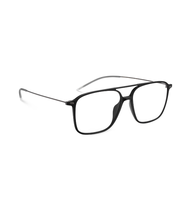 Lool Fipple BKGM occhiale da vista unisex squadrato nero e grigio - vista 3/4