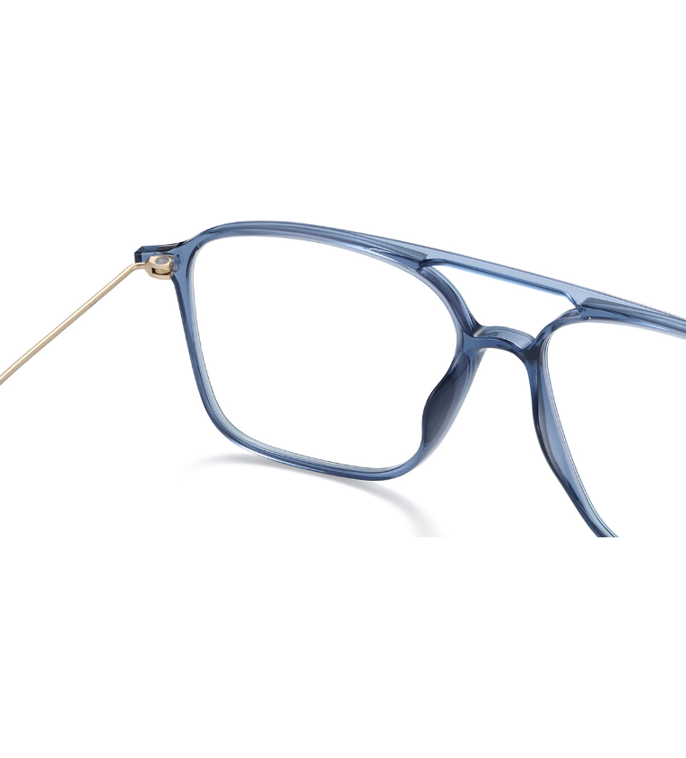 Lool Fipple GYGD occhiale da vista unisex squadrato grigio e oro - dettaglio