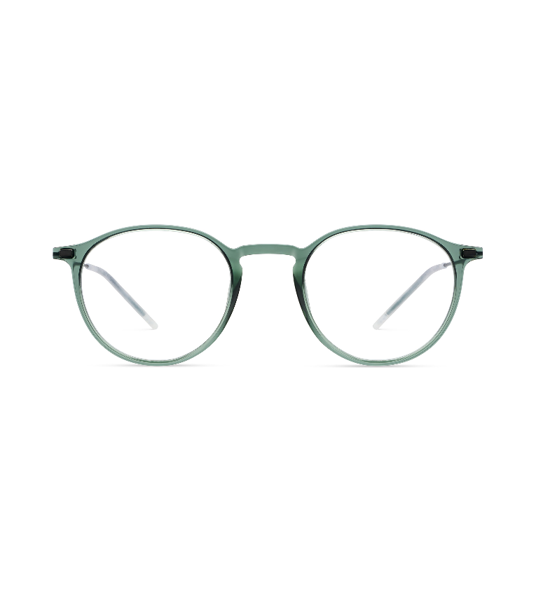 Lool Hangar II GRBK occhiale da vista unisex rotondo verde e nero - vista frontale
