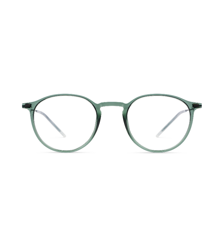 Lool Hangar II GRBK occhiale da vista unisex rotondo verde e nero - vista frontale