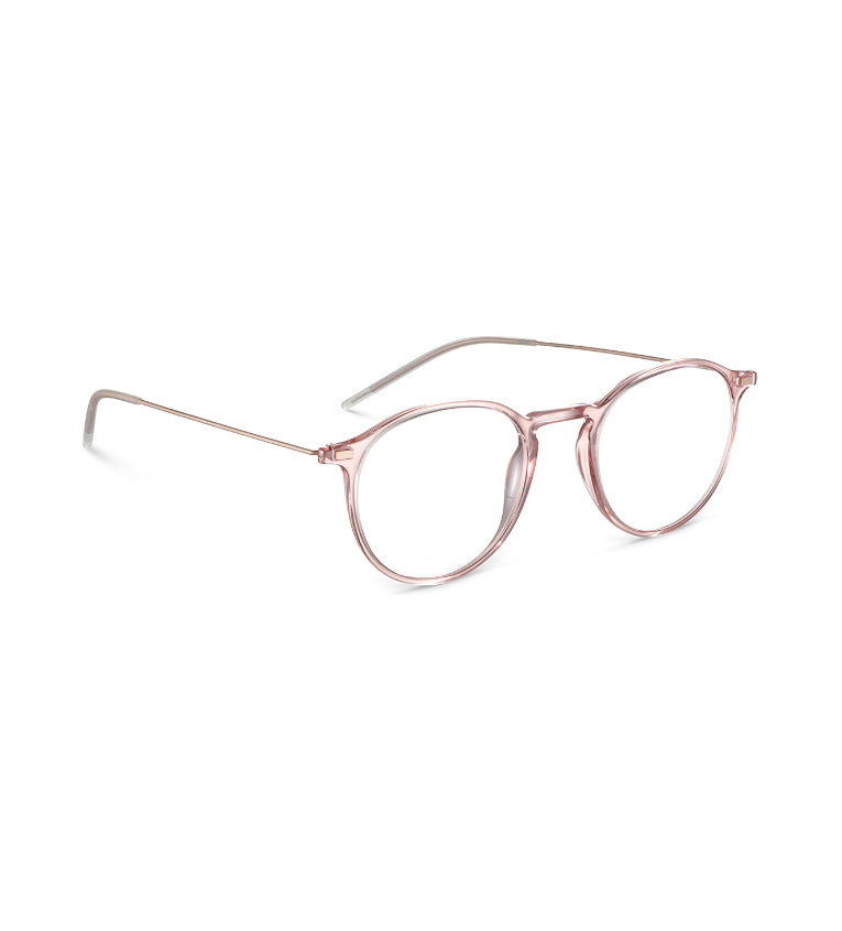 Lool Hangar II PKPG occhiale da vista unisex rotondo rosa e oro - vista 3/4