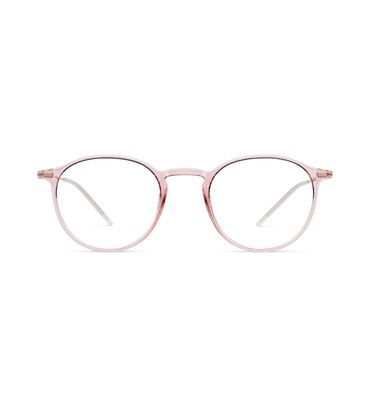 Lool Hangar II PKPG occhiale da vista unisex rotondo rosa e oro - vista frontale