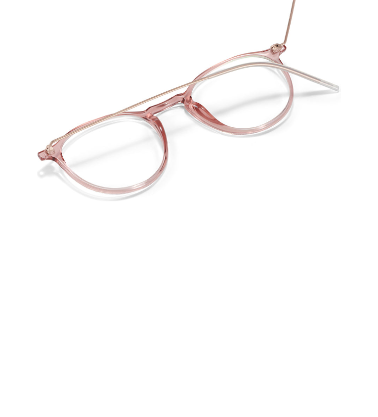 Lool Hangar II PKPG occhiale da vista unisex rotondo rosa e oro - dettaglio