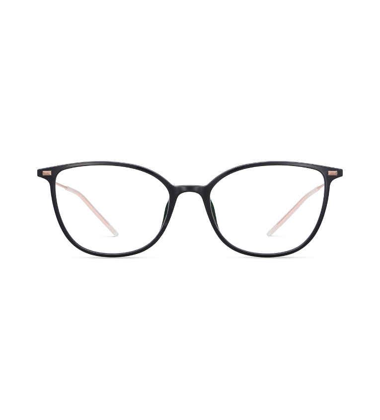 Lool Ladder BKPG occhiale da vista donna cat-eye nero e oro - vista frontale