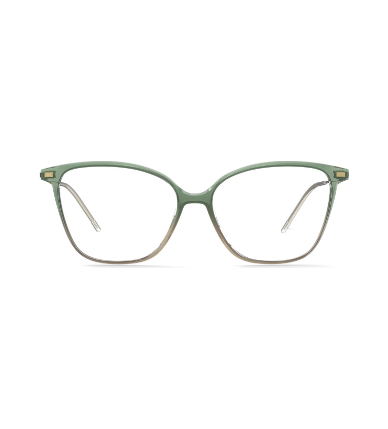 Lool Mirzam GRBE occhiale da vista donna cat-eye verde e beige - vista frontale