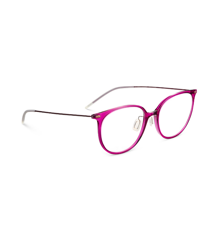 Lool Quoin.A II FUAU occhiale da vista unisex panto fucsia e melanzana - vista 3/4