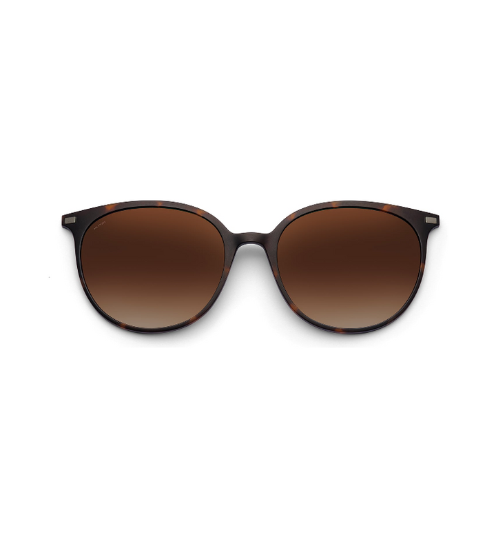 Lool Quoin II clip-on magnetica da sole polarizzata havana