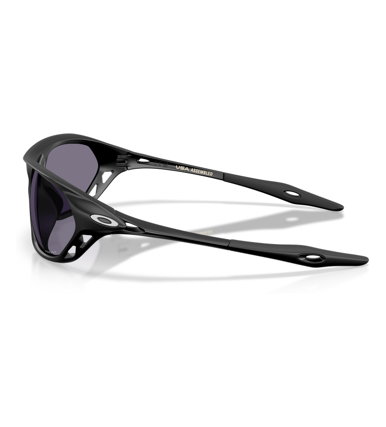 Oakley Cage Jacket OO9537 Nero Opaco / Prizm Grey - vista laterale