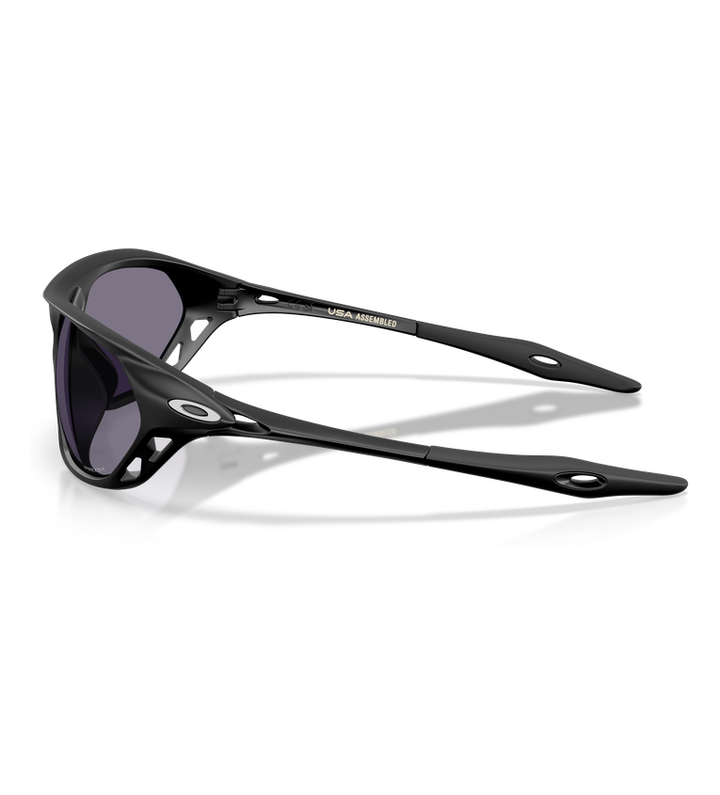 Oakley Cage Jacket OO9537 Nero Opaco / Prizm Grey - vista laterale