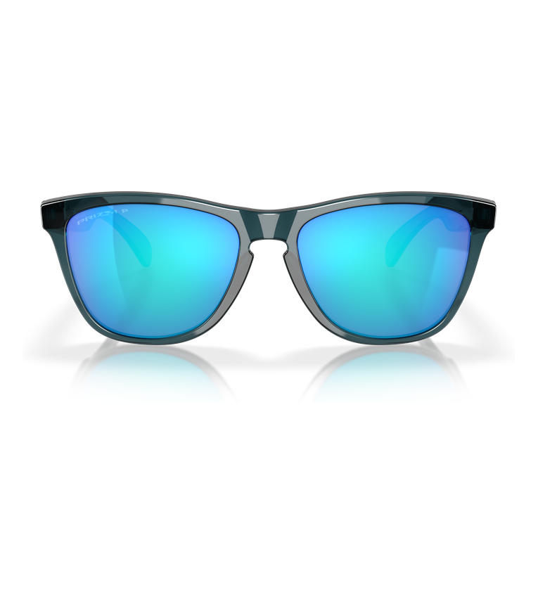 Oakley Frogskins OO9013 Nero Trasparente / Prizm Sapphire Polarized - vista frontale